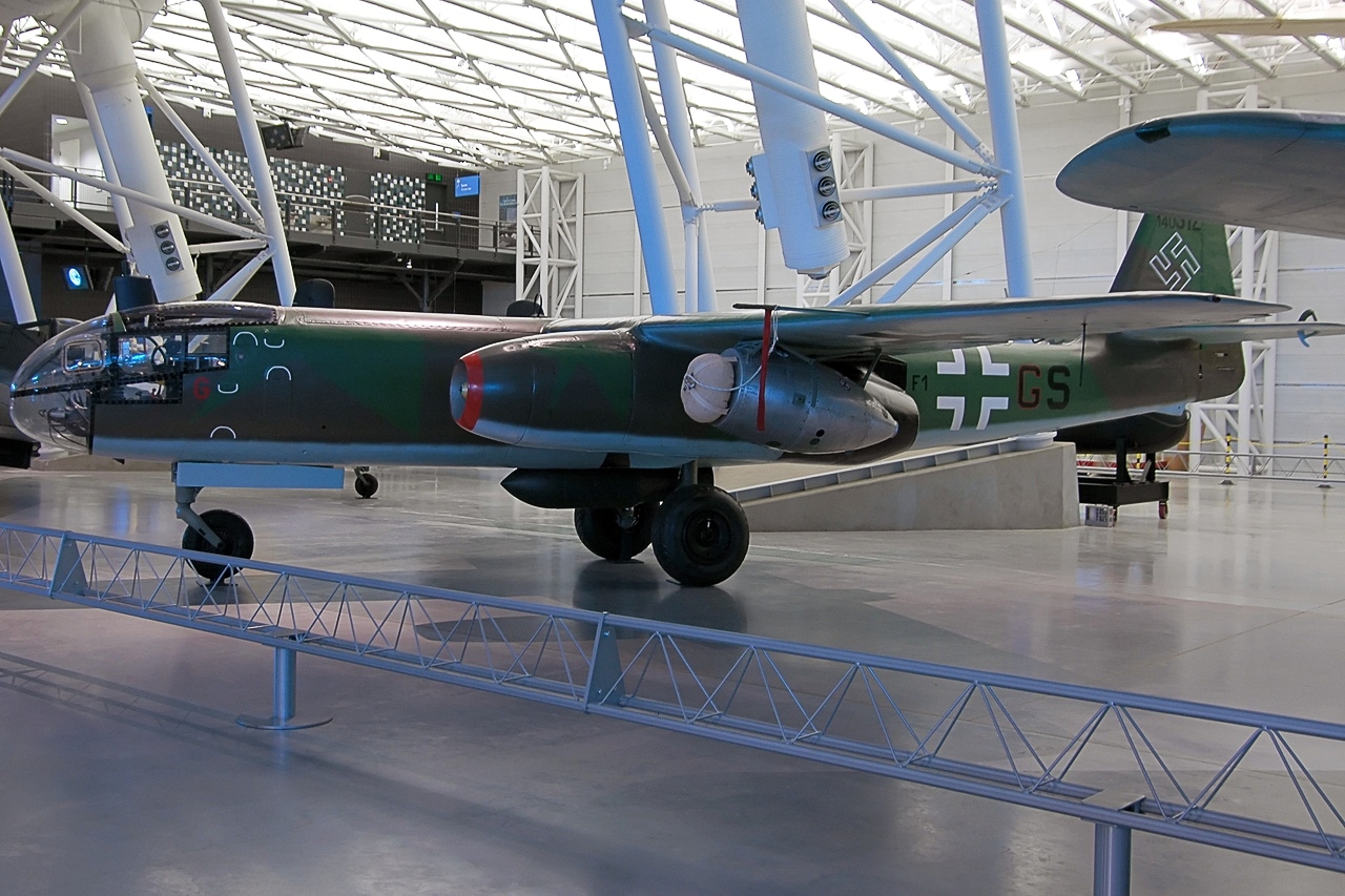 Arado Ar 234 jet bomber on the tarmac during WWII
