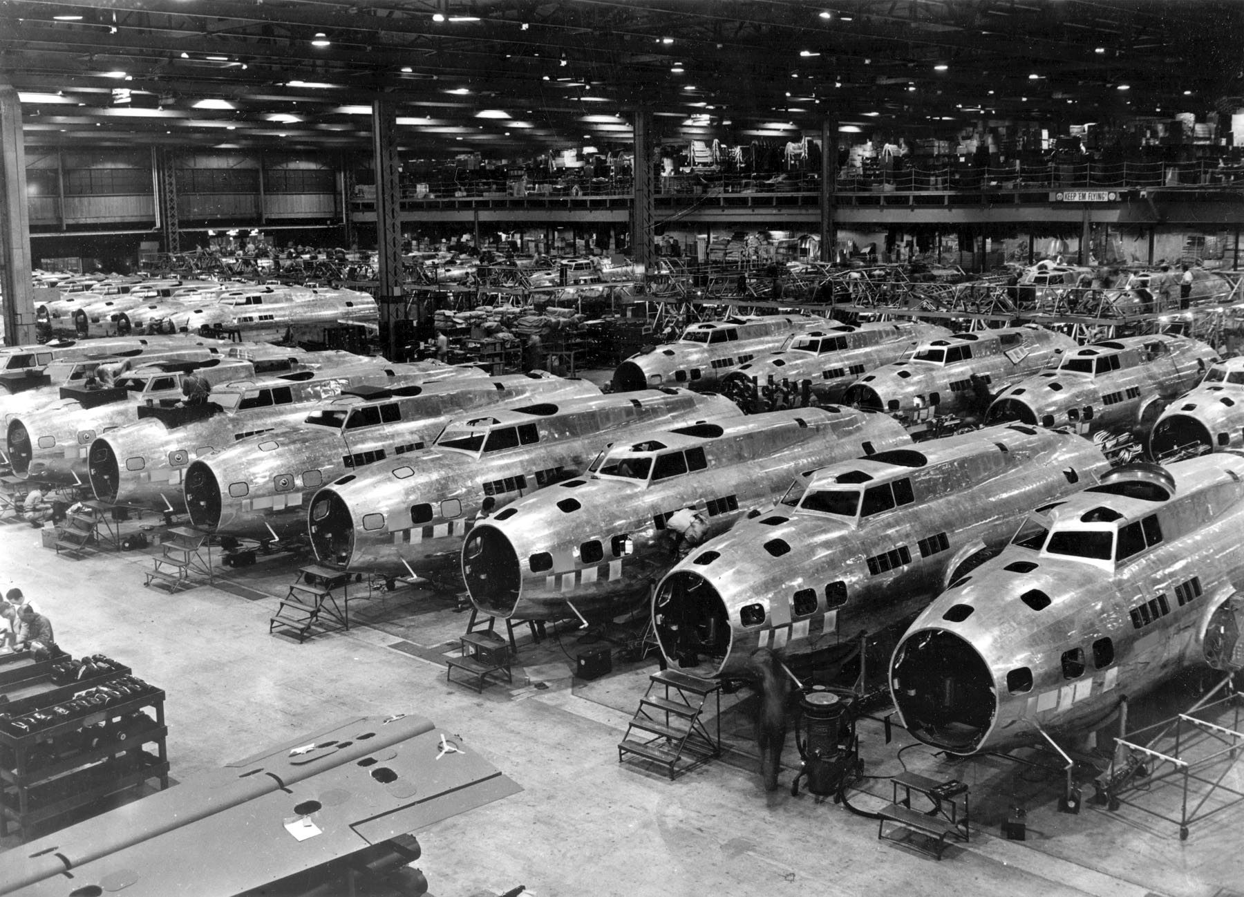 Boeing B-17 assembly line