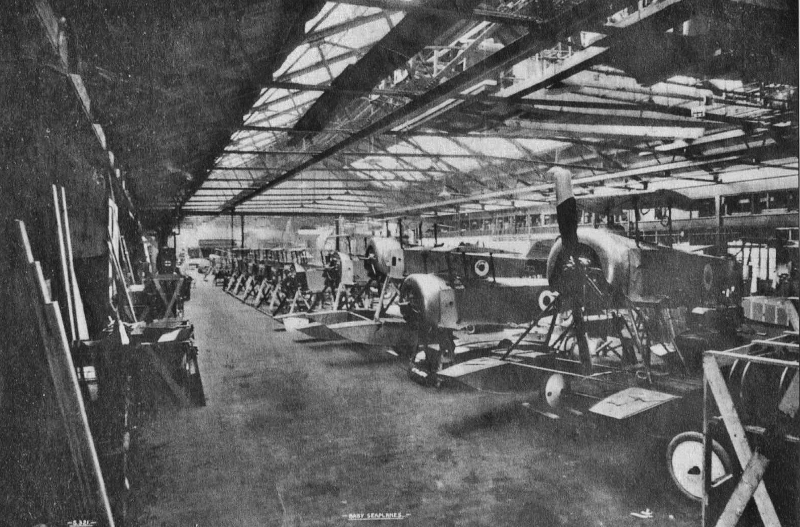 Clydeside aircraft factory showing aviation manufacturing