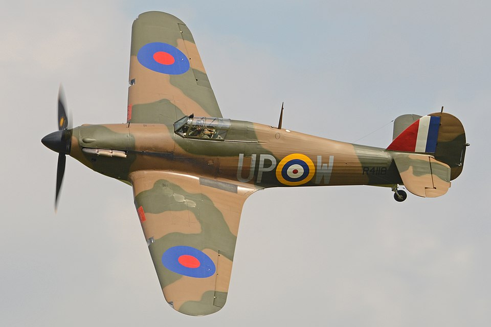 Airworthy Hurricane in flight, illustrating robust airframe