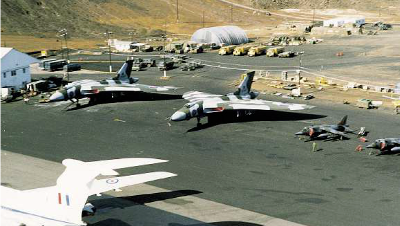 Low-level terrain masking routes used by Vulcan crews